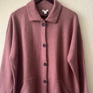 NWT-Pure Jill Jacket Sweater Large Rosa Taupe